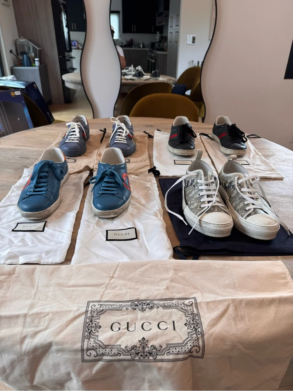 Gucci & Dior Men’s Size 9 FOUR Luxury Sneakers